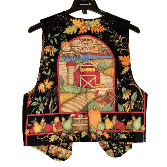 Handmade Vest XL Autumn Halloween/ Trendy Teacher - Picture 2 of 5
